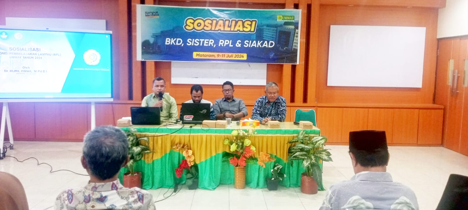 Sosialisai SISTER, BKD, SIAKAD, dan RPL